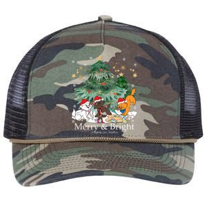 Everybody Loves Christmas Marie Toulouse Berlioz Christmas Tree Retro Rope Trucker Hat Cap