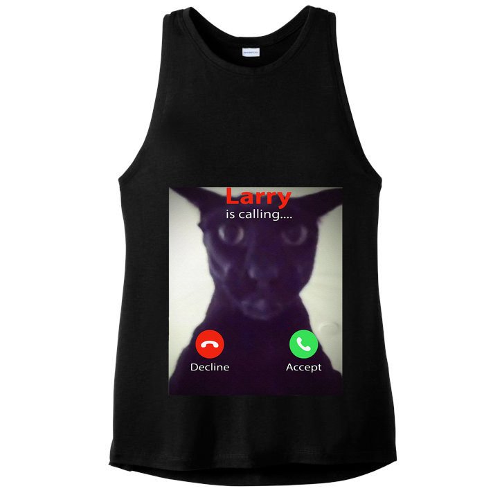 Evil Larry Cat Funny Cat Meme Lover .Png Ladies PosiCharge Tri-Blend Wicking Tank