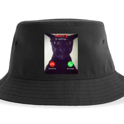Evil Larry Cat Funny Cat Meme Lover .Png Sustainable Bucket Hat