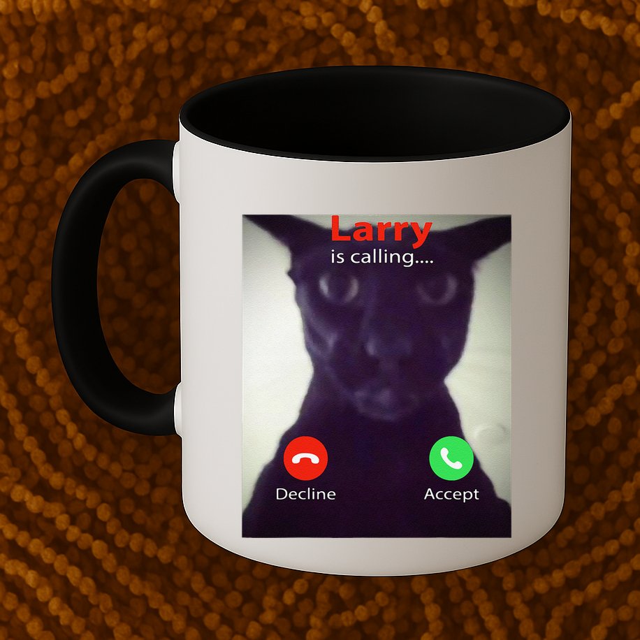 Evil Larry Cat Funny Cat Meme Lover .Png Mug