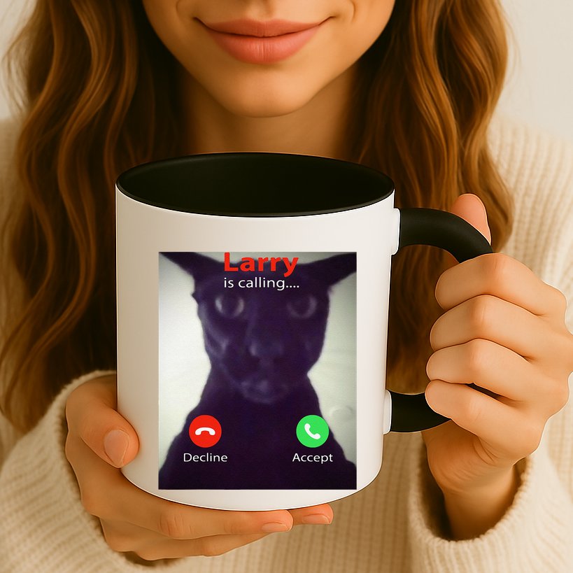 Evil Larry Cat Funny Cat Meme Lover .Png Mug