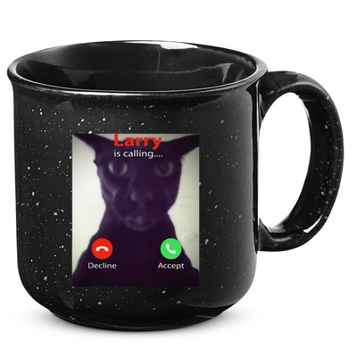 Evil Larry Cat Funny Cat Meme Lover .Png 15oz Campfire Ceramic Mug