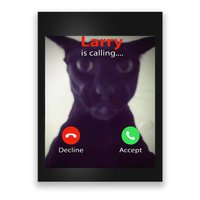Evil Larry Cat Funny Cat Meme Lover .Png Poster