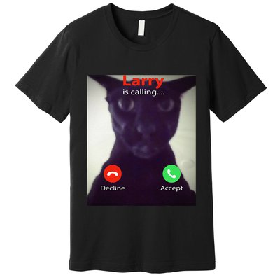 Evil Larry Cat Funny Cat Meme Lover .Png Premium T-Shirt