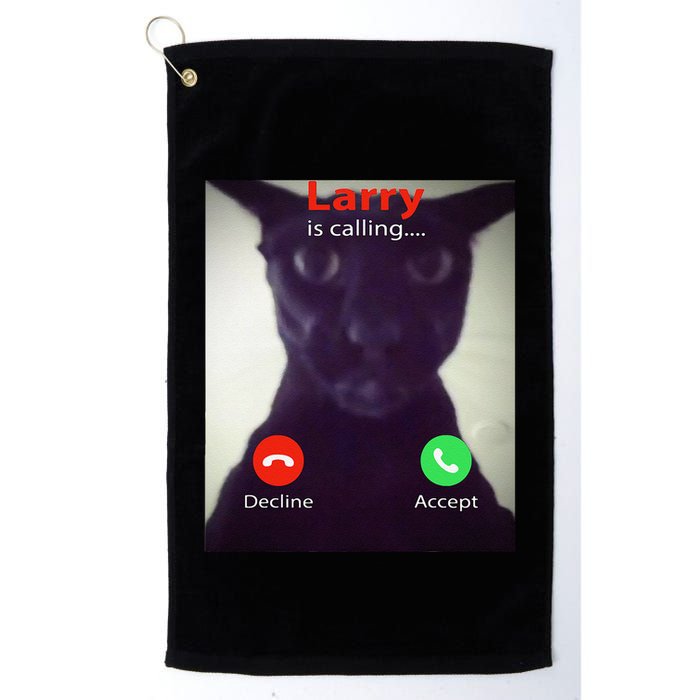 Evil Larry Cat Funny Cat Meme Lover .Png Golf Towel
