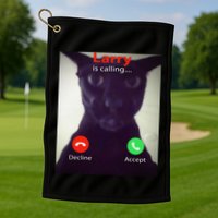 Evil Larry Cat Funny Cat Meme Lover .Png Golf Towel