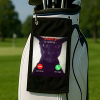 Evil Larry Cat Funny Cat Meme Lover .Png Golf Towel