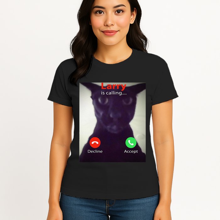 Evil Larry Cat Funny Cat Meme Lover .Png Womens T-Shirt