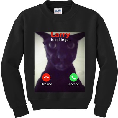 Evil Larry Cat Funny Cat Meme Lover .Png Kids Sweatshirt