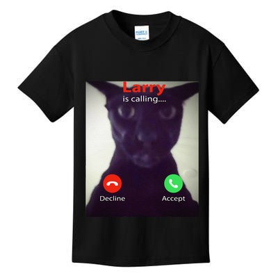 Evil Larry Cat Funny Cat Meme Lover .Png Kids T-Shirt