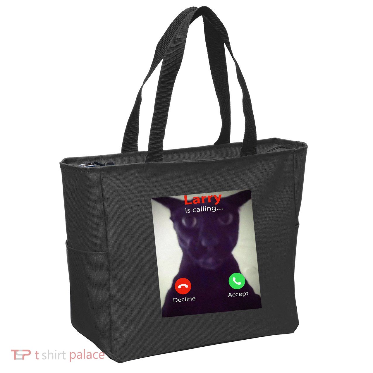 Evil Larry Cat Funny Cat Meme Lover .Png Zip Tote Bag