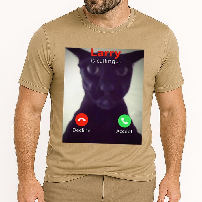 Evil Larry Cat Funny Cat Meme Lover .Png Performance Shirt