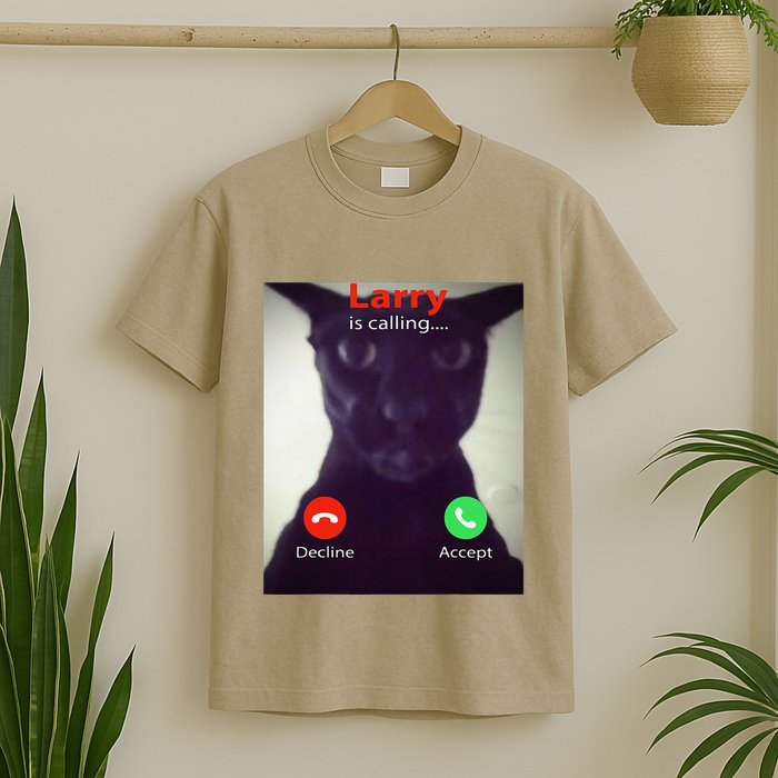 Evil Larry Cat Funny Cat Meme Lover .Png T-Shirt
