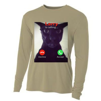 Evil Larry Cat Funny Cat Meme Lover .Png Cooling Performance Long Sleeve Crew
