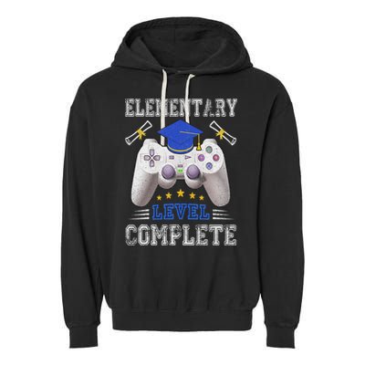 Elementary Level Complete Class Of 2024 Graduation Garment-Dyed Fleece Hoodie