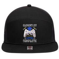Elementary Level Complete Class Of 2024 Graduation 7 Panel Mesh Trucker Snapback Hat