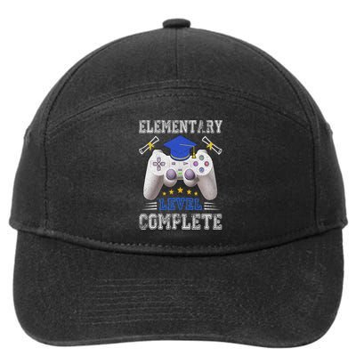 Elementary Level Complete Class Of 2024 Graduation 7-Panel Snapback Hat