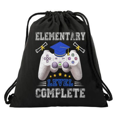 Elementary Level Complete Class Of 2024 Graduation Drawstring Bag