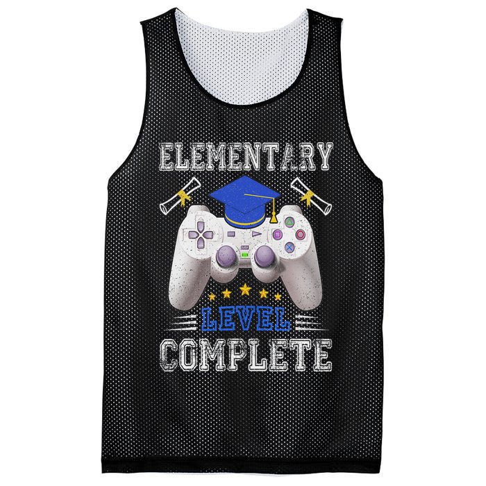 Elementary Level Complete Class Of 2024 Graduation Mesh Reversible Basketball Jersey Tank