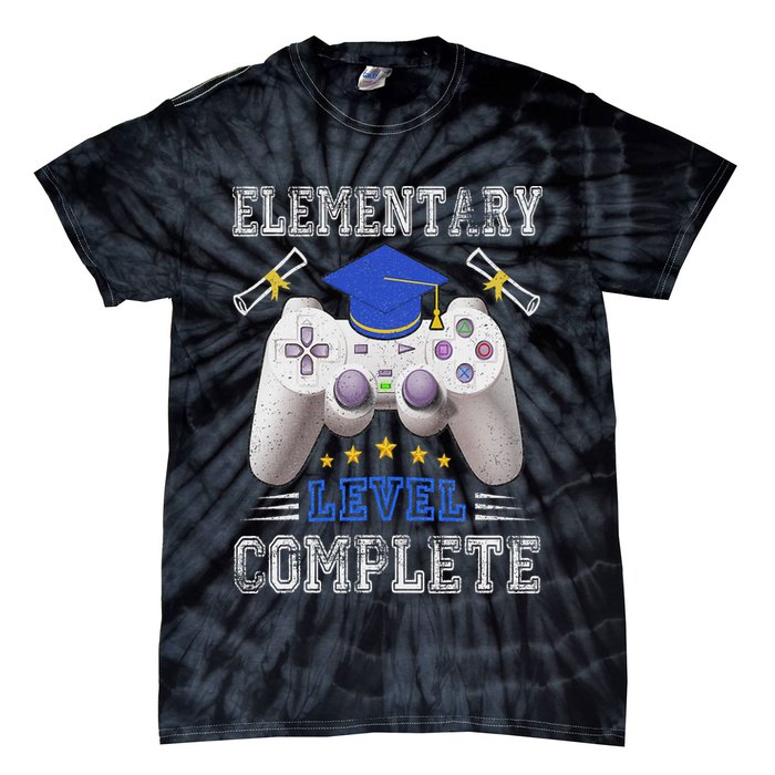 Elementary Level Complete Class Of 2024 Graduation Tie-Dye T-Shirt
