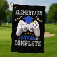 Elementary Level Complete Class Of 2024 Graduation Golf Towel