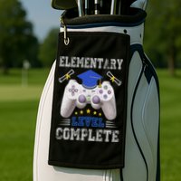 Elementary Level Complete Class Of 2024 Graduation Golf Towel