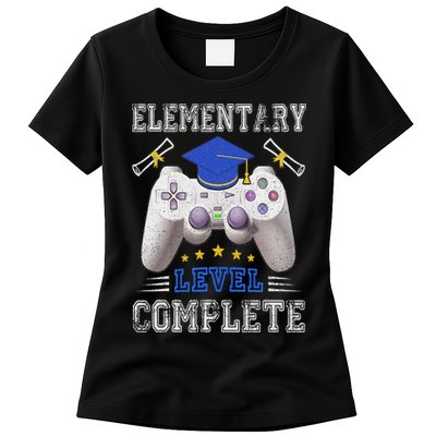 Elementary Level Complete Class Of 2024 Graduation Womens T-Shirt