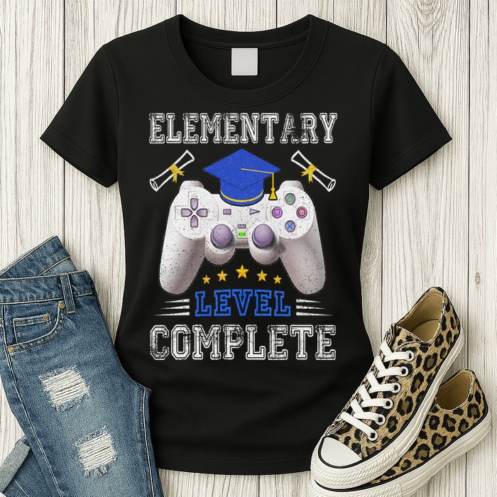 Elementary Level Complete Class Of 2024 Graduation Womens T-Shirt