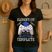 Elementary Level Complete Class Of 2024 Graduation Women's V-Neck T-Shirt