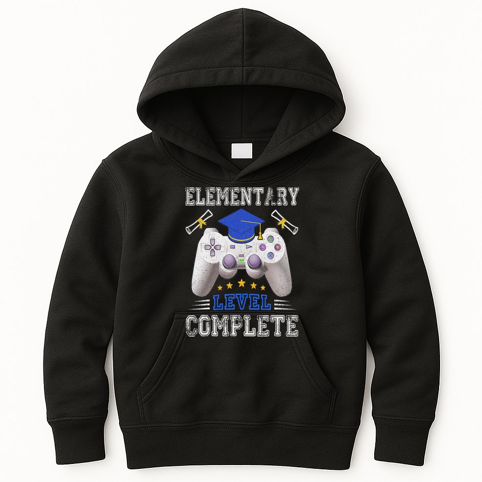 Elementary Level Complete Class Of 2024 Graduation Kids Hoodie