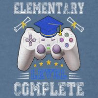 Elementary Level Complete Class Of 2024 Graduation Garment-Dyed Sweatshirt