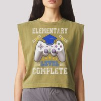 Elementary Level Complete Class Of 2024 Graduation Garment-Dyed Women's Muscle Tee