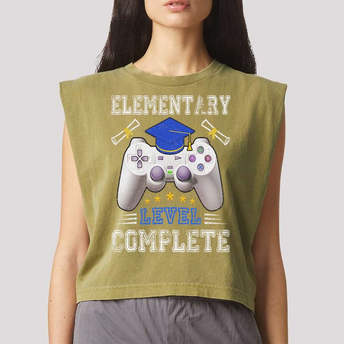 Elementary Level Complete Class Of 2024 Graduation Garment-Dyed Women's Muscle Tee
