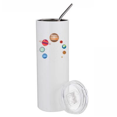 Earth Lover Celestial Body Fan Funny Galaxy Exploration Club Gift Stainless Steel Tumbler