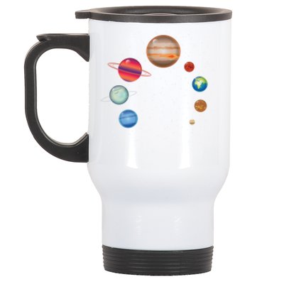 Earth Lover Celestial Body Fan Funny Galaxy Exploration Club Gift Stainless Steel Travel Mug