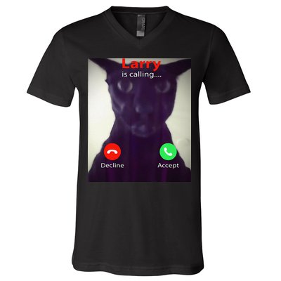 Evil Larry Cat Meme Cat Lover Cat Mom Cat Dad S V-Neck T-Shirt