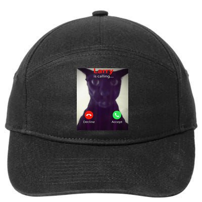 Evil Larry Cat Meme Cat Lover Cat Mom Cat Dad S 7-Panel Snapback Hat