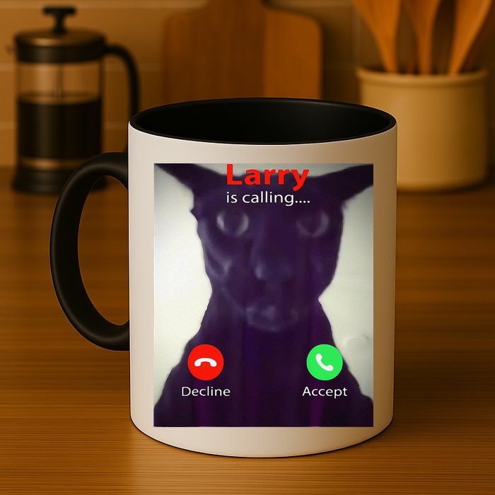 Evil Larry Cat Meme Cat Lover Cat Mom Cat Dad S Mug
