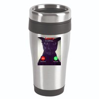 Evil Larry Cat Meme Cat Lover Cat Mom Cat Dad S 16oz Travel Tumbler