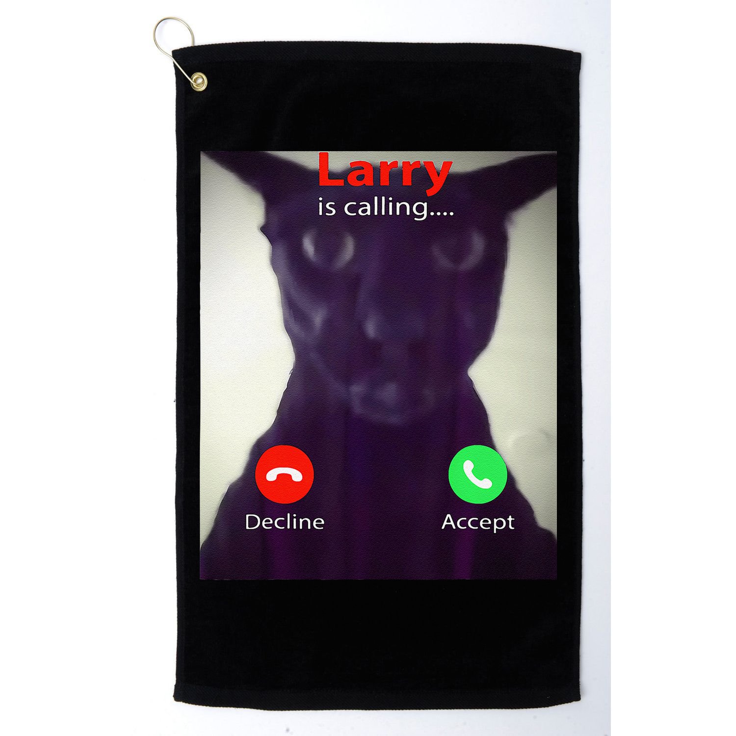 Evil Larry Cat Meme Cat Lover Cat Mom Cat Dad S Golf Towel
