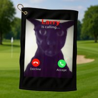 Evil Larry Cat Meme Cat Lover Cat Mom Cat Dad S Golf Towel