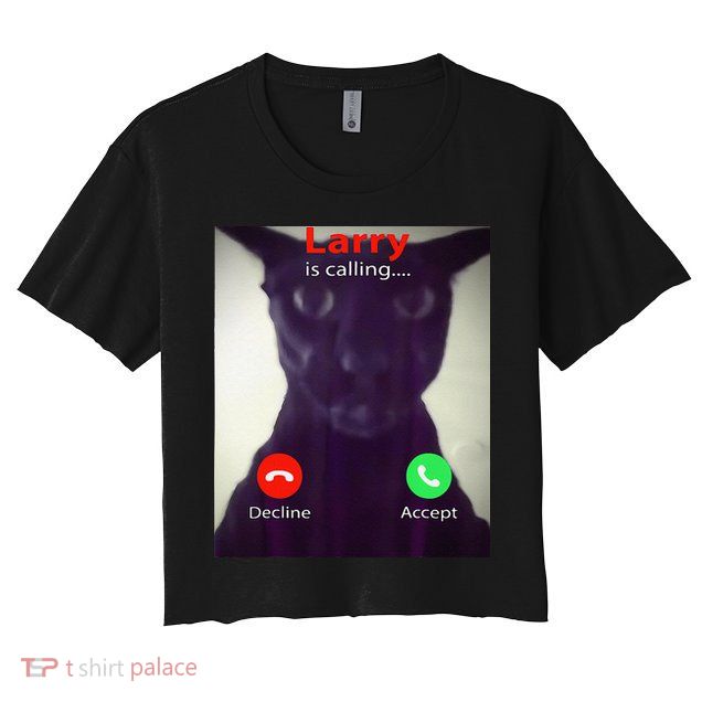 Evil Larry Cat Meme Cat Lover Cat Mom Cat Dad S Crop Top