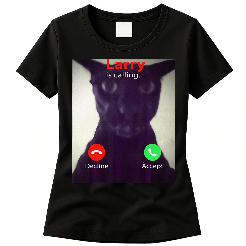 Evil Larry Cat Meme Cat Lover Cat Mom Cat Dad S Womens T-Shirt