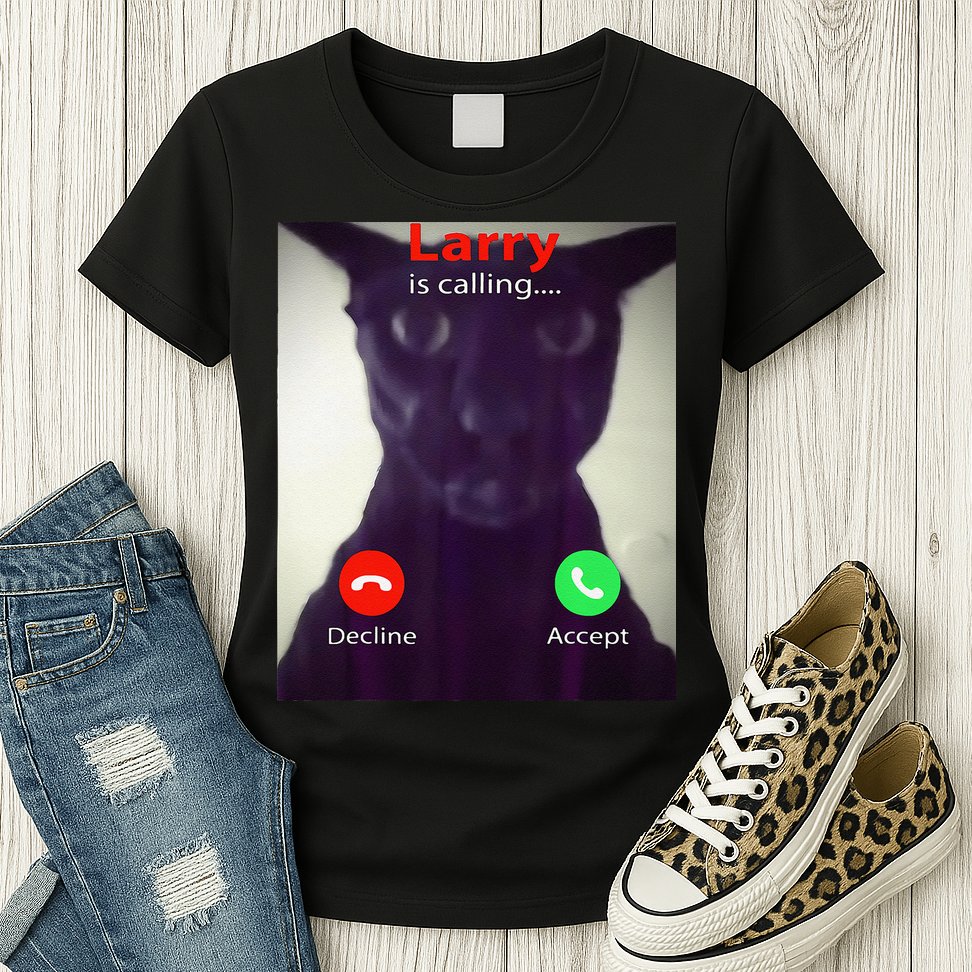 Evil Larry Cat Meme Cat Lover Cat Mom Cat Dad S Womens T-Shirt