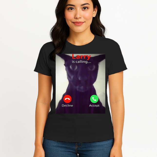 Evil Larry Cat Meme Cat Lover Cat Mom Cat Dad S Womens T-Shirt