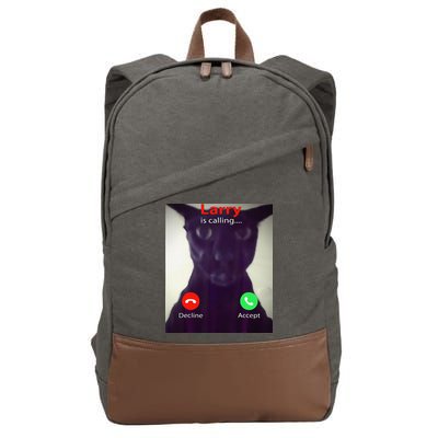 Evil Larry Cat Meme Cat Lover Cat Mom Cat Dad S Cotton Canvas Backpack