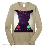 Evil Larry Cat Meme Cat Lover Cat Mom Cat Dad S Long Sleeve Shirt