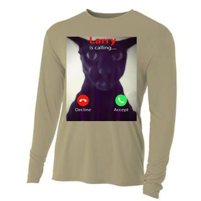 Evil Larry Cat Meme Cat Lover Cat Mom Cat Dad S Cooling Performance Long Sleeve Crew