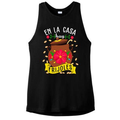 En La Casa Hay Frijoles Funny Mexican Mom Mexican Food Ladies PosiCharge Tri-Blend Wicking Tank