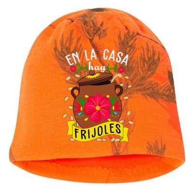 En La Casa Hay Frijoles Funny Mexican Mom Mexican Food Kati - Camo Knit Beanie